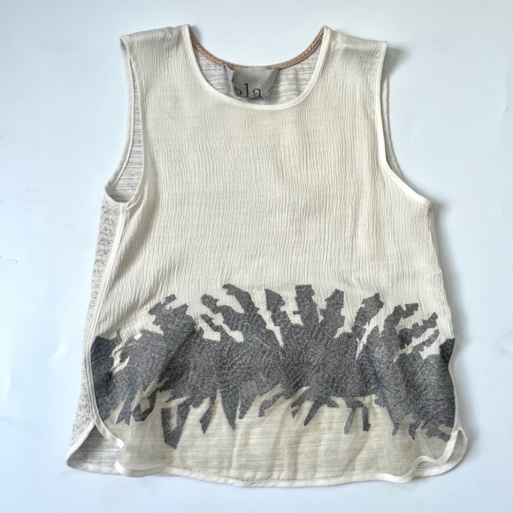 ANTHROPOLOGIE DOLAN SHEAR SLEEVELESS BLOUSE